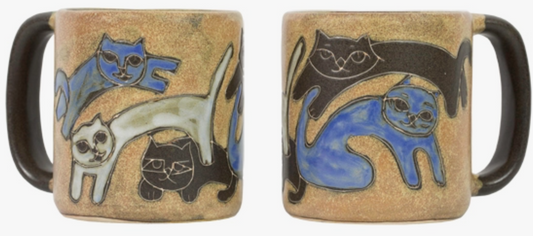 MARA STONEWARE KITTIES MUG