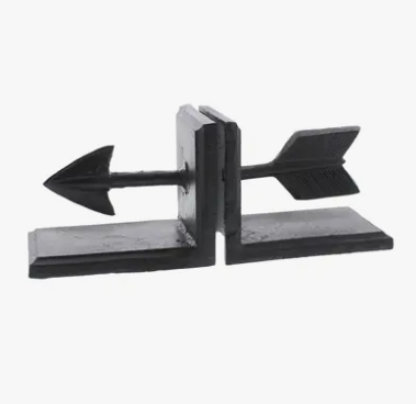 ARROW CAST IRON BOOKENDS