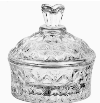 GLASS CONTAINER WITH LID