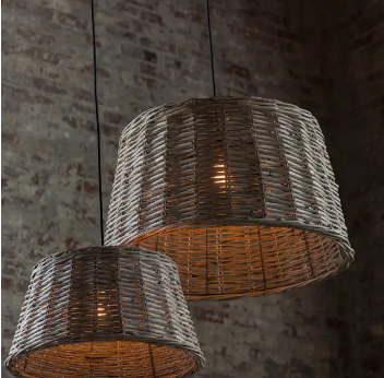 HANDWOVEN WILLOW PENDANT LIGHT