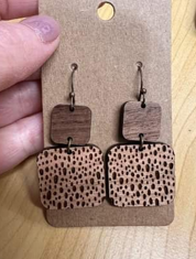 FIDDLE & GRACE WOOD AND CORK EARRINGS