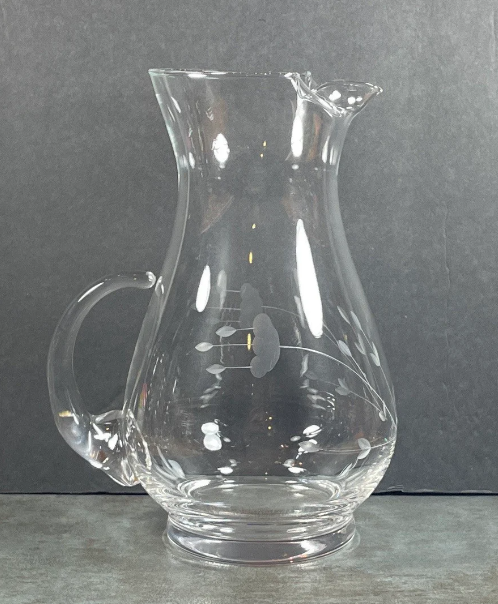 VINTAGE 1970'S  HERITAGE ETCHED PATTERN BY PRINCESS HOUSE 72oz WATER PITCHER