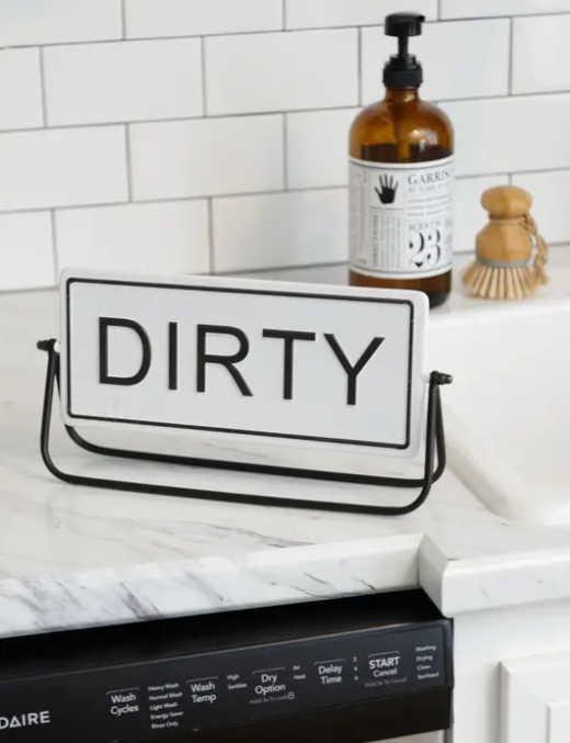 CLEAN/DIRTY FLIP SIGN