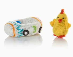 CROCHETED RACER CHICKEN #3