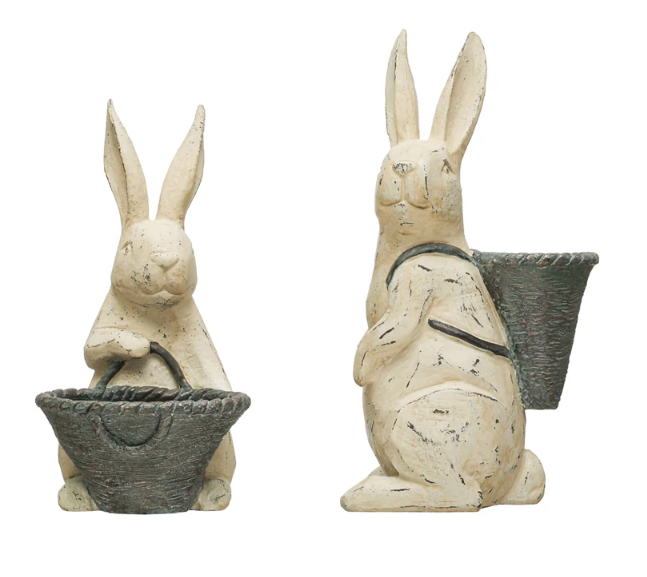 RABBIT WITH BASKET - 2 STYLES