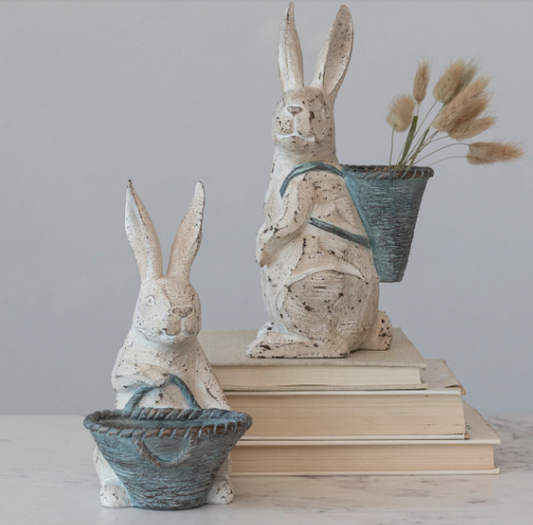 RABBIT WITH BASKET - 2 STYLES