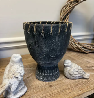 CEMENT GOBLET PLANTER