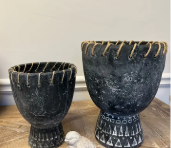 CEMENT GOBLET PLANTER