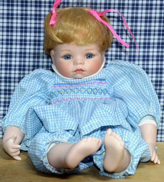 VINTAGE PORCELAIN HANNAH BABY DOLL (1992) - ASHTON DRAKE GALLERIES