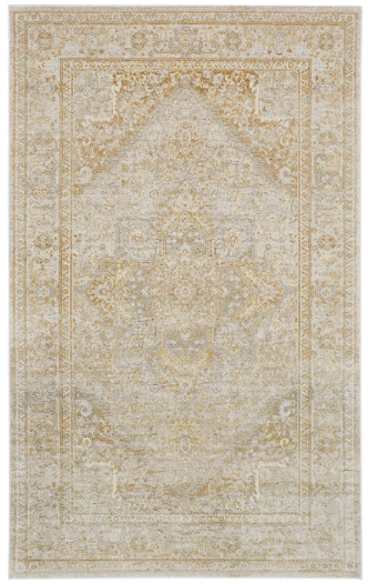 AURA 3734F - BROWN/GOLD 1'8" x 2'10" AREA RUG