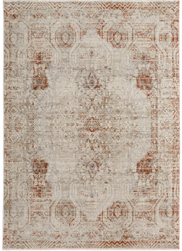 KAIA 39GKF - GRAY/RUST 2'x3' AREA RUG