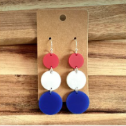 FIDDLE AND GRACE 4TH OF JULY EARRINGS