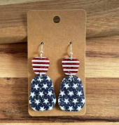 FIDDLE AND GRACE 4TH OF JULY EARRINGS