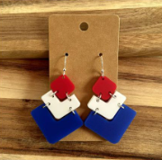 FIDDLE AND GRACE 4TH OF JULY EARRINGS