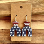 FIDDLE AND GRACE 4TH OF JULY EARRINGS