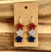 FIDDLE AND GRACE 4TH OF JULY EARRINGS