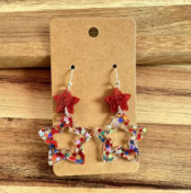 FIDDLE AND GRACE 4TH OF JULY EARRINGS