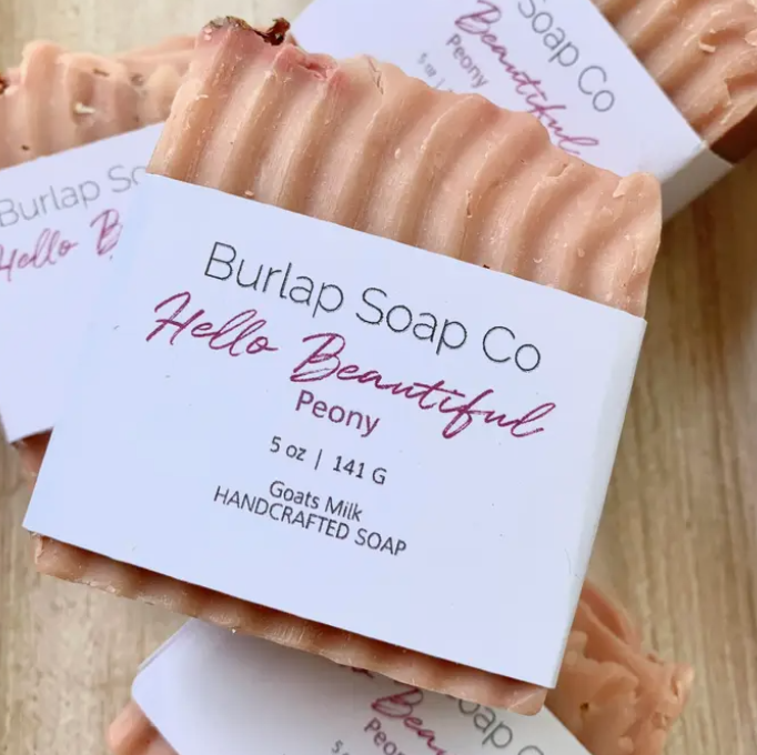 HELLO BEAUTIFUL PEONY GOATS MILK SOAP