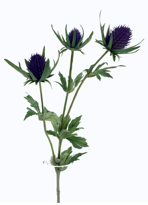 32" THISTLE SPRAY - DARK PURPLE