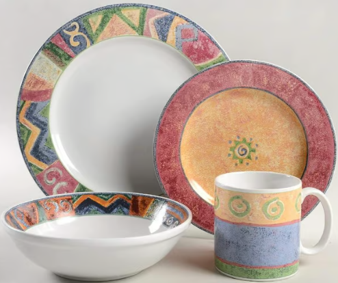 MALAGA BY SAKURA 4 PIECE PLACE SETTING FOR FOUR (16 PIECE SET)