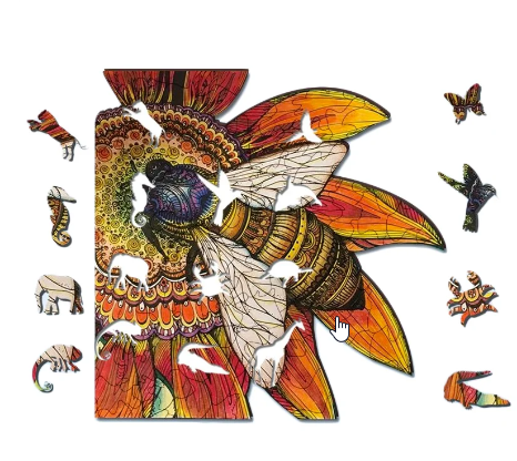 BEES WOODEN JIGSAW PUZZLE