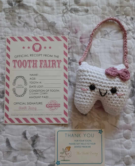 CROCHET TOOTH FAIRY PILLOWS - ASSORTED