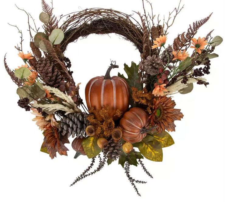 FALL PUMPKIN WREATH