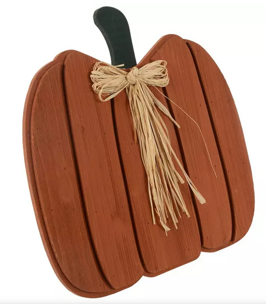 ORANGE PUMPKIN WOOD DECOR