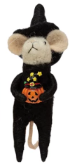 HALLOWEEN WOOL FELT MOUSE IN CUSTUME - 5 STYLES