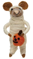 HALLOWEEN WOOL FELT MOUSE IN CUSTUME - 5 STYLES