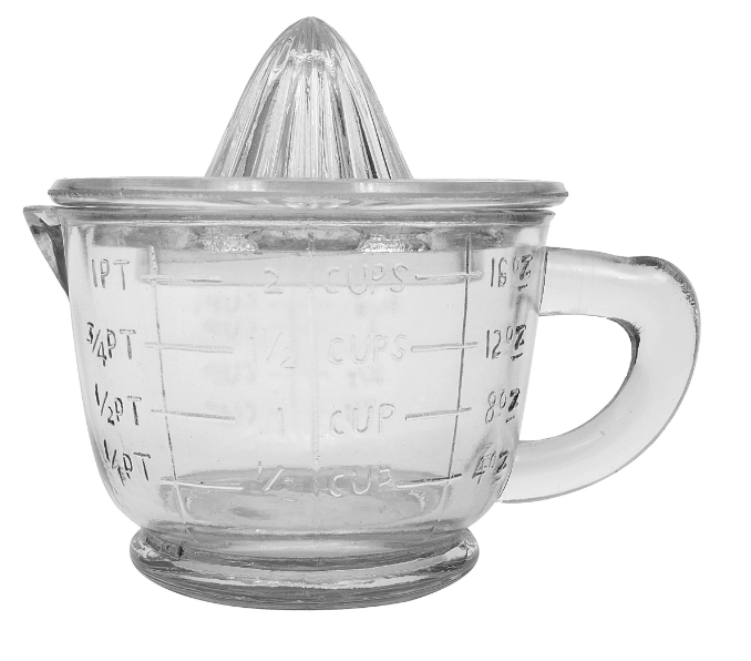 PRESSED GLASS JUICER