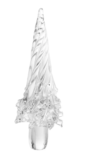 HOLIDAY CLEAR GLASS TREE - ASSORTED