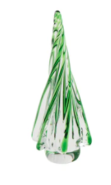 HOLIDAY CLEAR GLASS TREE - ASSORTED