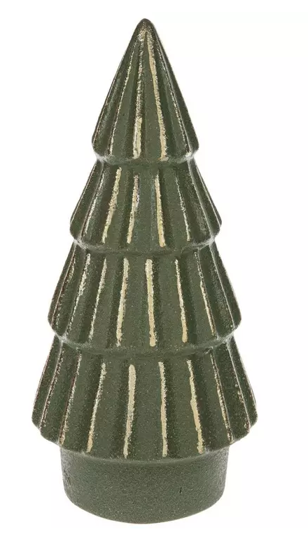 FLUTED HOLIDAY TREE WITH GOLD ACCENTS