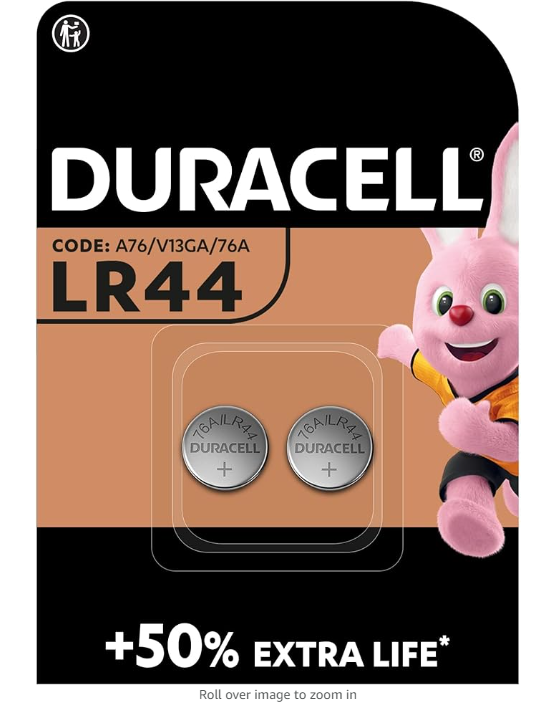 2-Pack LR44 Alkaline Button Coin Cell Battery