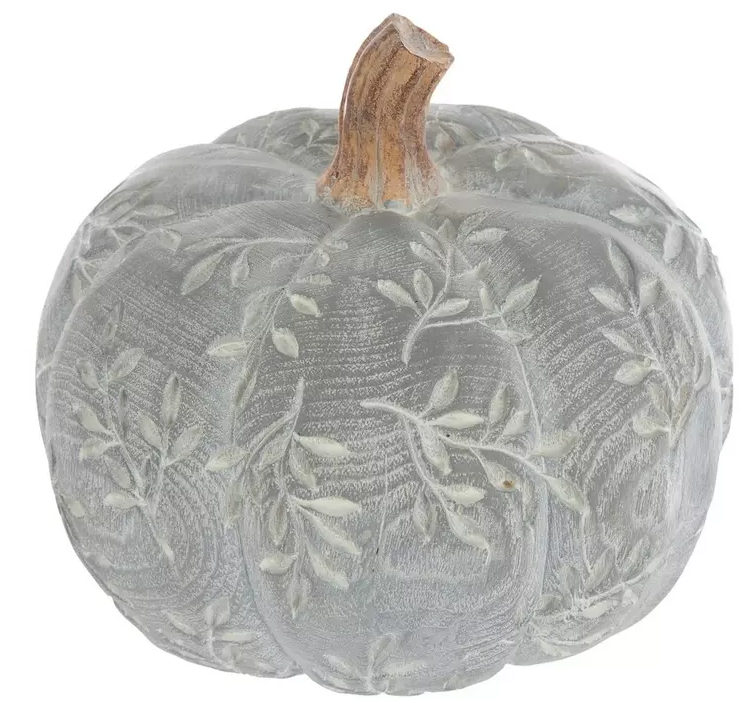 LEAF PATTERNED PUMPKIN - ASSORTED