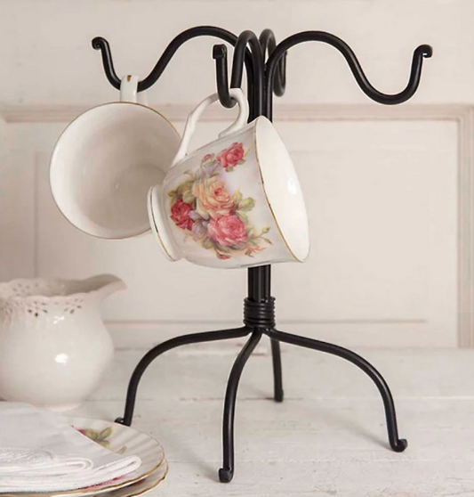 IRON COUNTERTOP MUG RACK