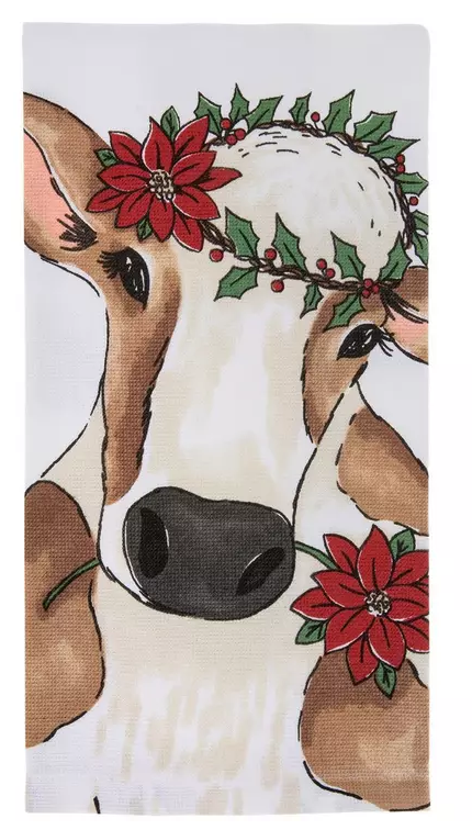 CHRISTMAS ANIMAL KITCHEN TOWELS - ASSORTED