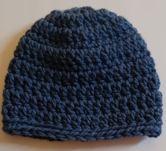 CHILDREN'S CROCHET BEANIE HAT - 6-10 YEARS OLD