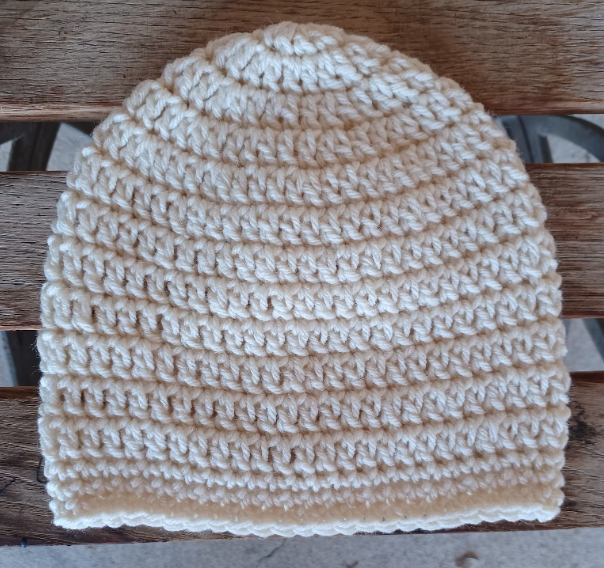 CHILDREN'S CROCHET BEANIE HAT - 6-10 YEARS OLD