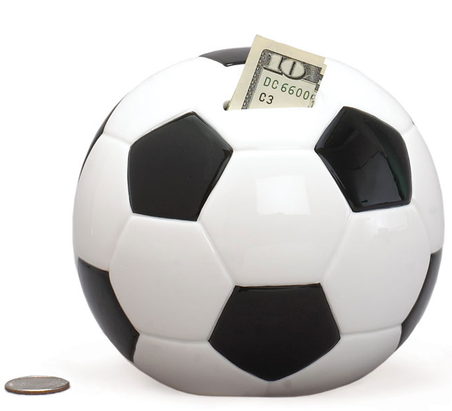 SOCCER BALL CERAMIC BANK