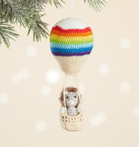 CROCHETED CHRISTMAS ANIMAL ORNAMENTS - ASSORTED