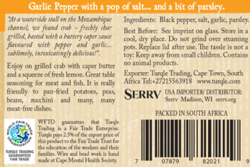 SOUTH AFRICAN GARLIC PEPPER