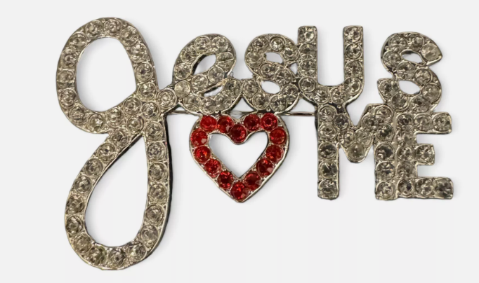 RHINESTONE BROOCH PINS - ASSORTED
