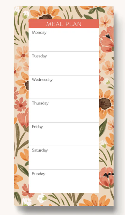 ELYSE BREANNE DESIGNS - MAGNETIC MEAL PLAN NOTEPAD