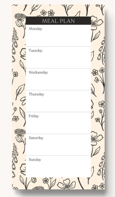 ELYSE BREANNE DESIGNS - MAGNETIC MEAL PLAN NOTEPAD