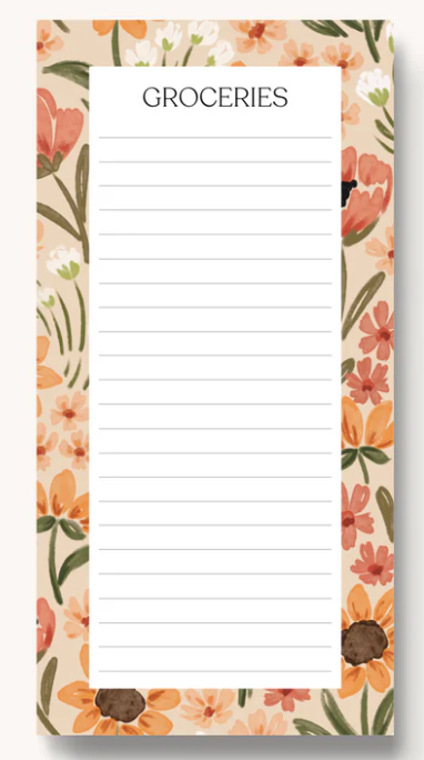 ELYSE BREANNE DESIGNS - MAGNETIC GROCERY LIST NOTEPAD