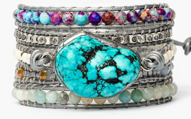 CAPE DIABLO - BRACELETS - HEALING TURQUOISE PROTECTION WRAP