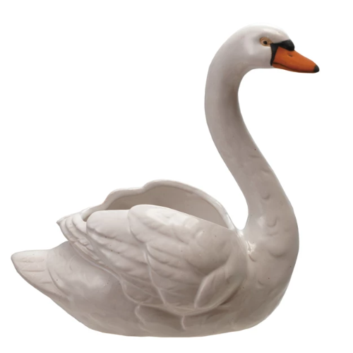 STONEWARE SWAN - ASSORTED