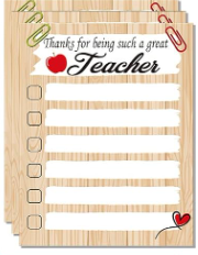 TEACHER APPRECIATION MEMO NOTE PADS - ASSORTED